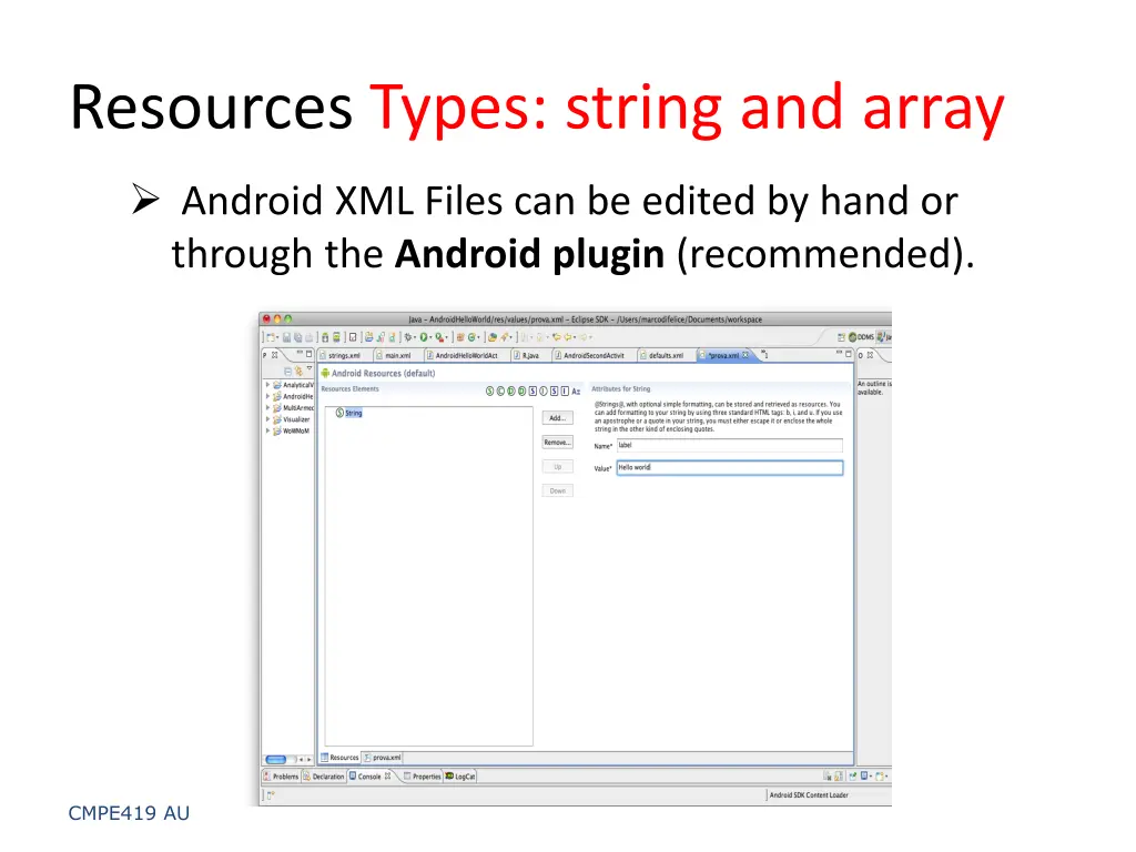 resources types string and array 4