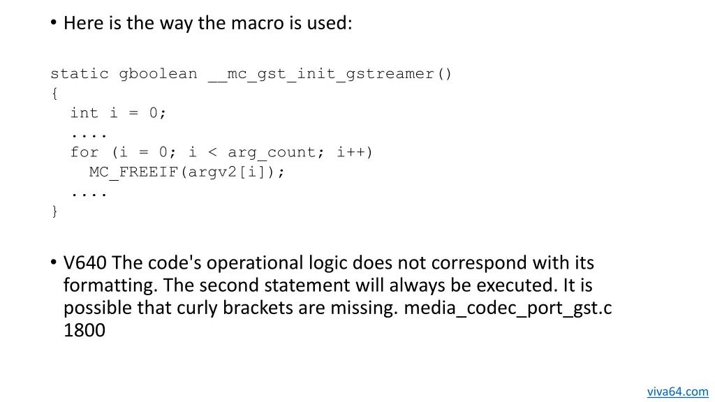 here is the way the macro is used