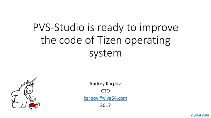 pvs studio is ready to improve the code of tizen