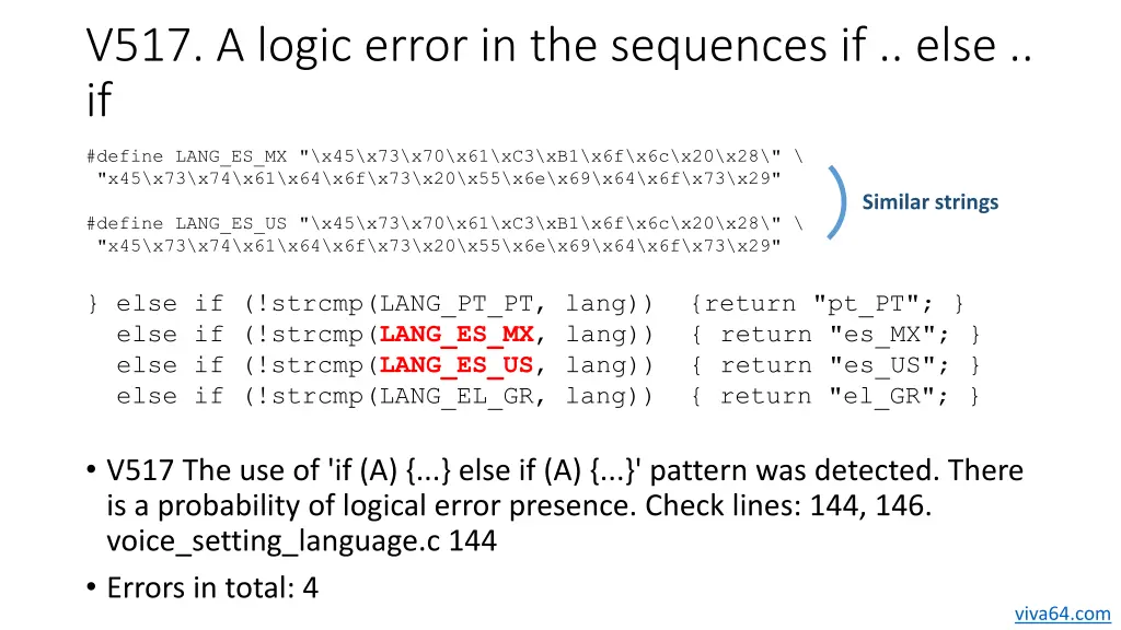 v517 a logic error in the sequences if else if