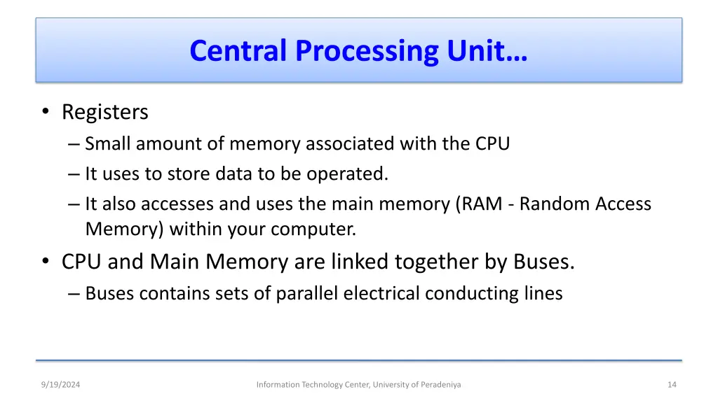 central processing unit 1