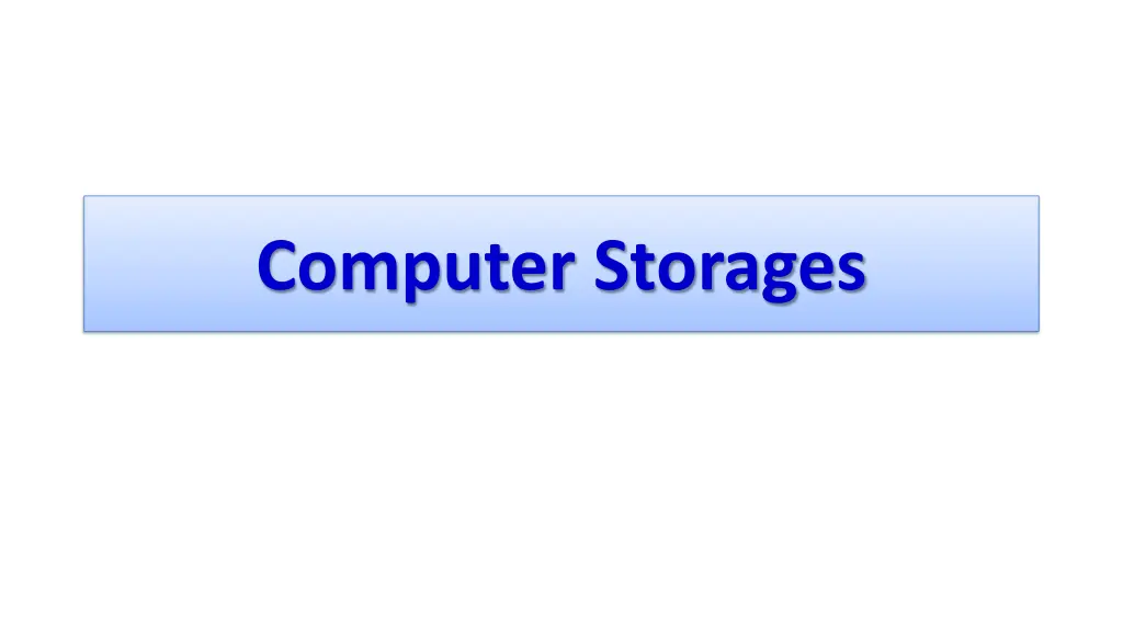 computer storages