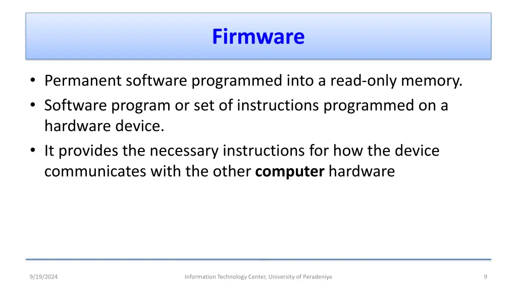 firmware