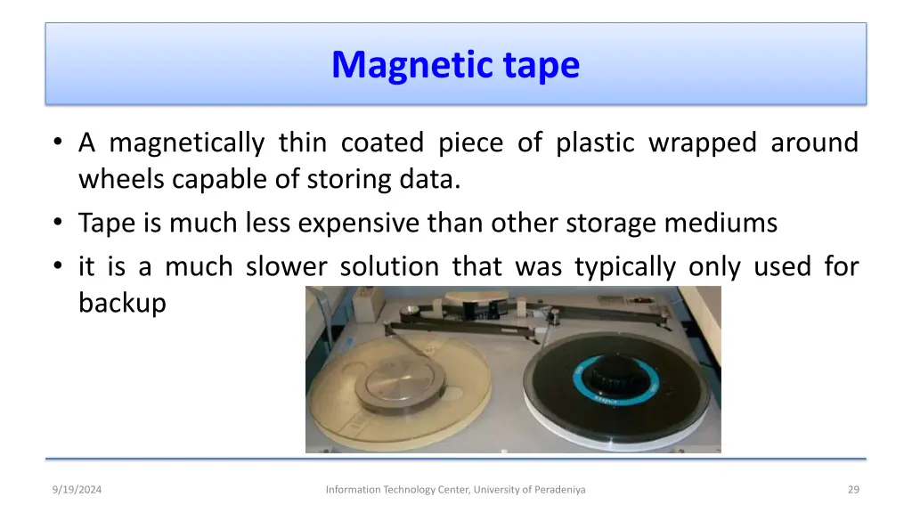 magnetic tape