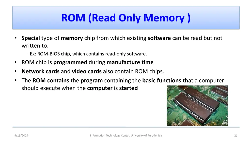 rom read only memory