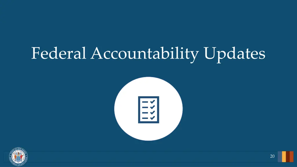 federal accountability updates