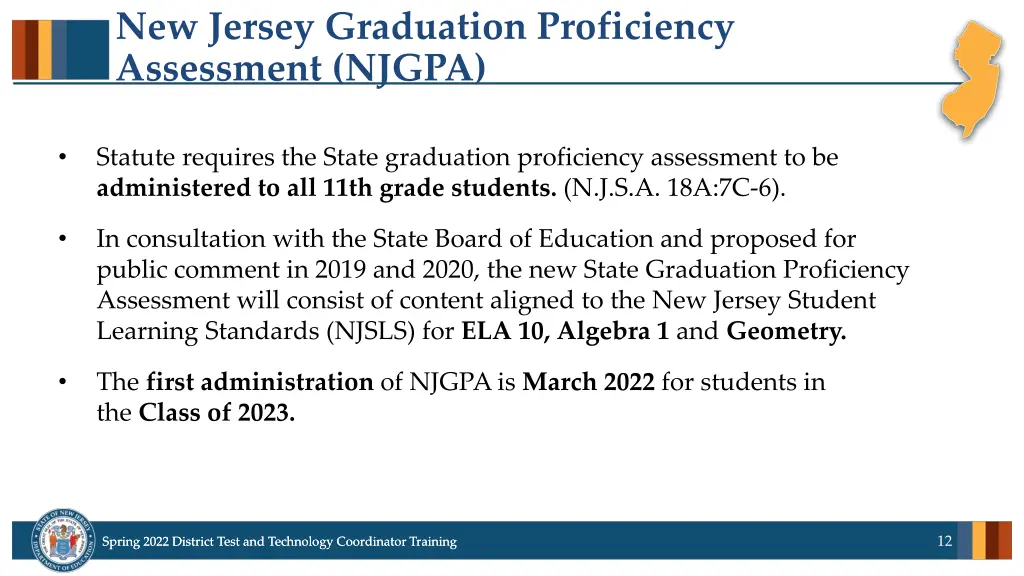 new jersey graduation proficiency assessment njgpa