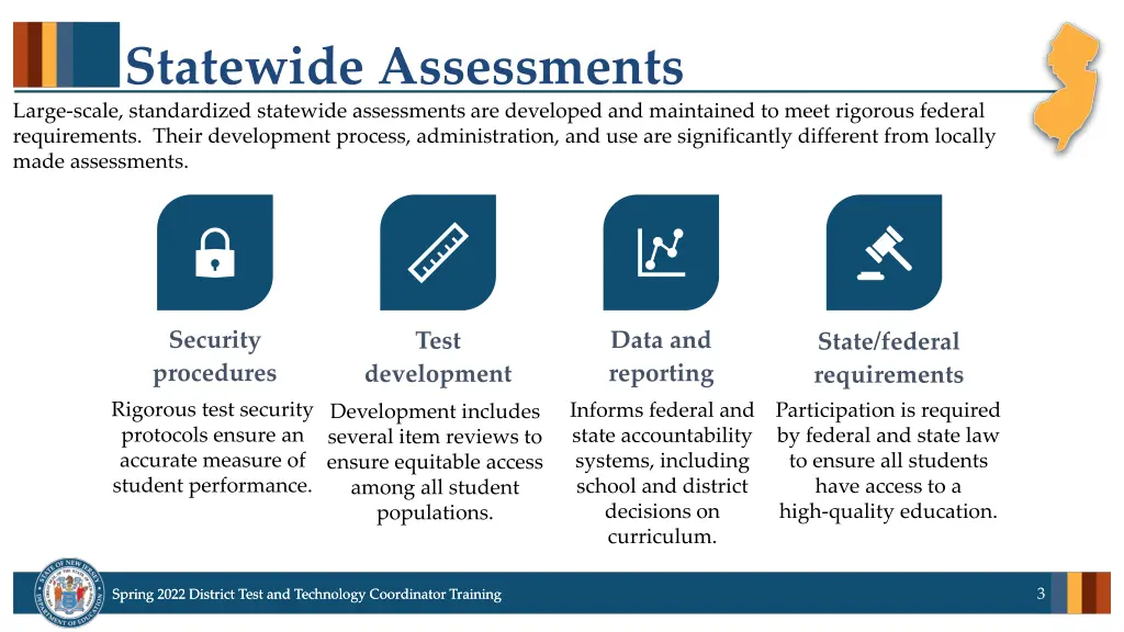 statewide assessments large scale standardized