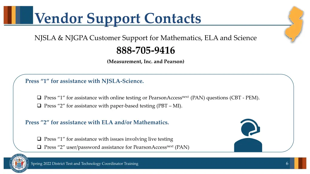 vendor support contacts