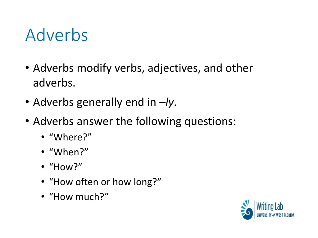 adverbs