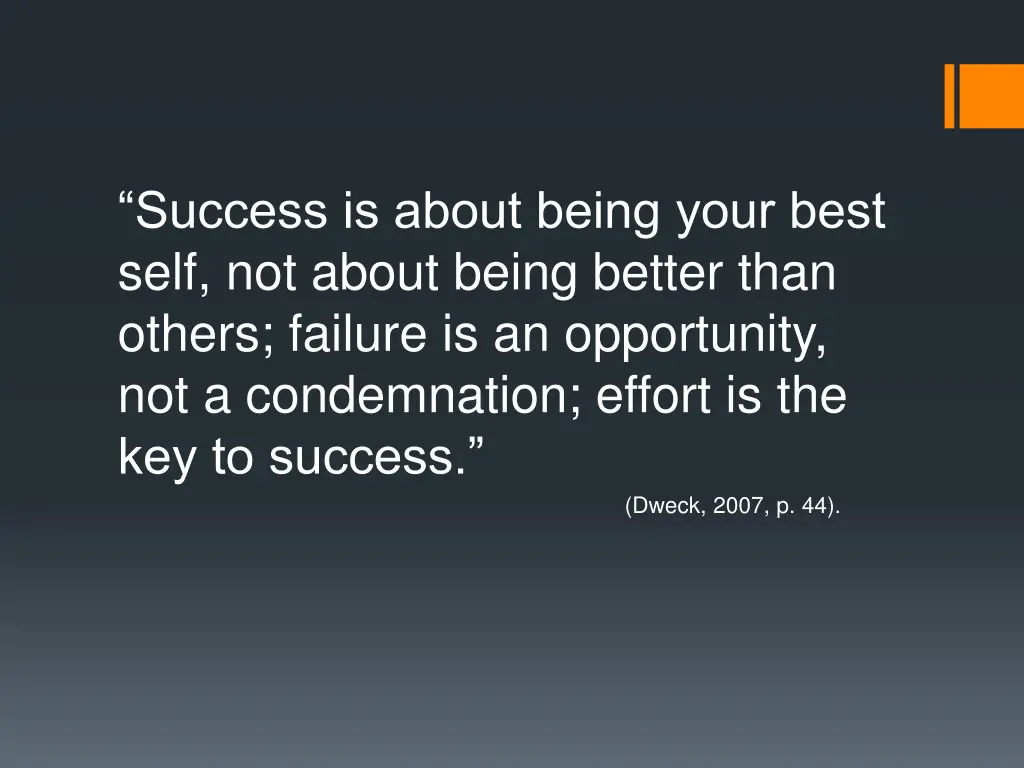 success is about being your best self not about