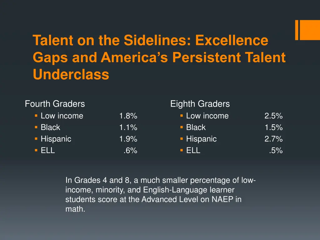 talent on the sidelines excellence gaps