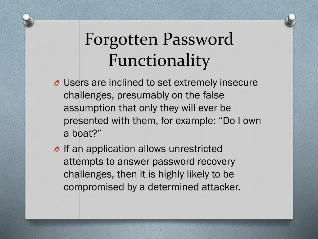 forgotten password functionality 2