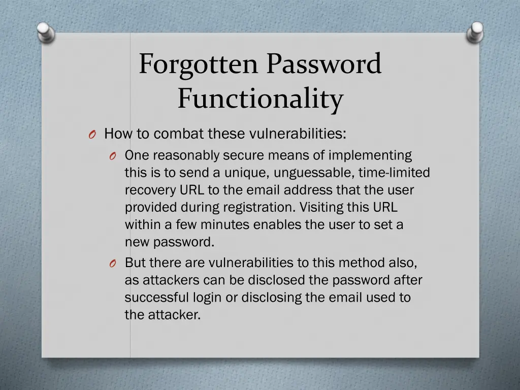 forgotten password functionality 4