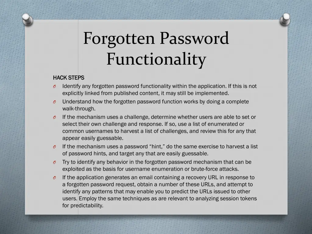 forgotten password functionality 5