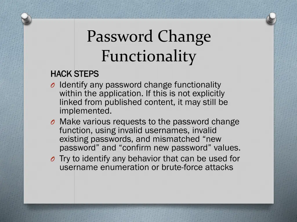 password change functionality hack steps hack