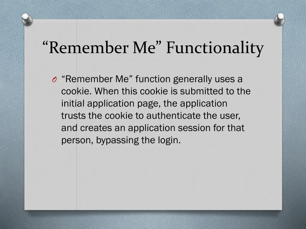 remember me functionality 1