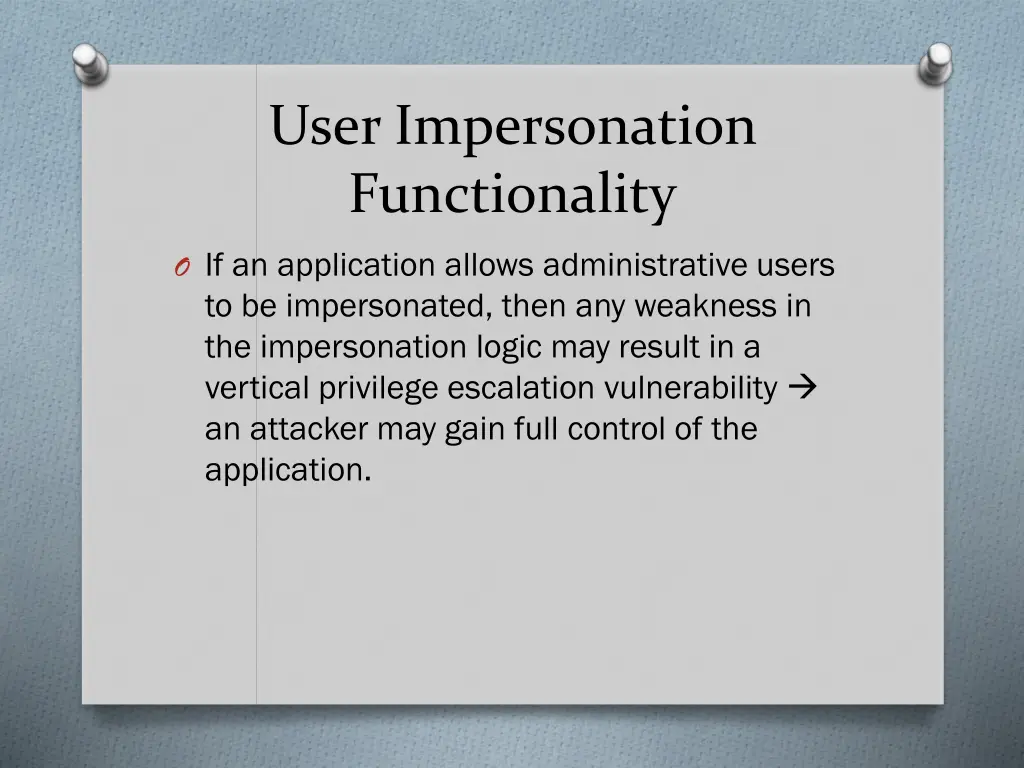 user impersonation functionality 2