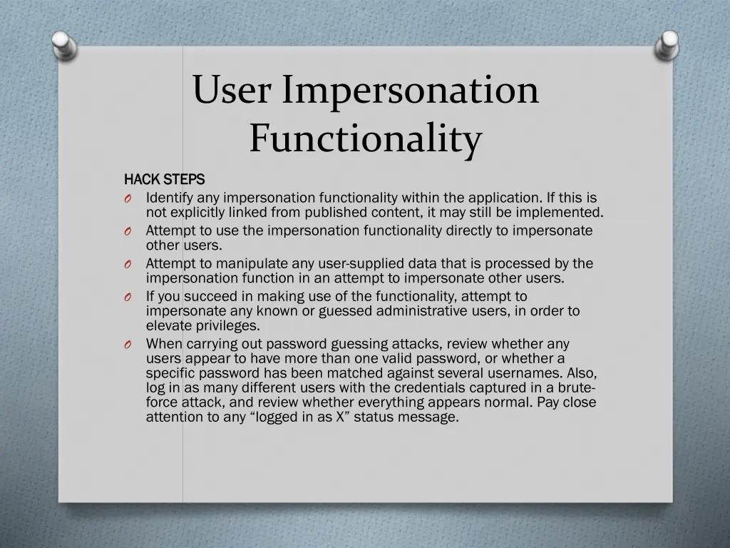 user impersonation functionality 4