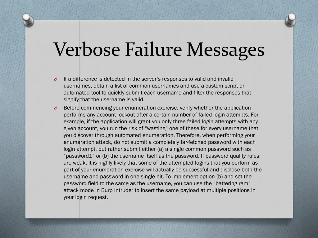 verbose failure messages 2