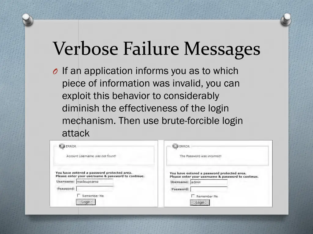 verbose failure messages