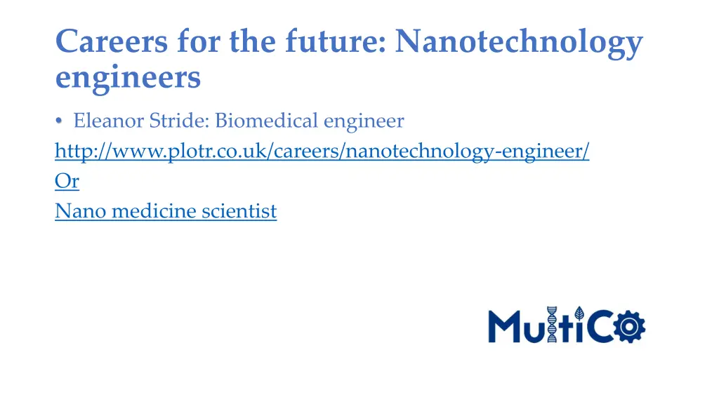 careers for the future nanotechnology engineers