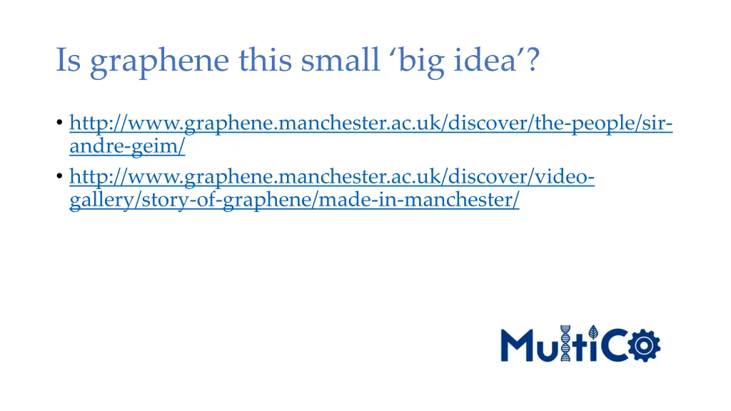 is graphene this small big idea