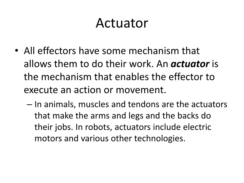 actuator