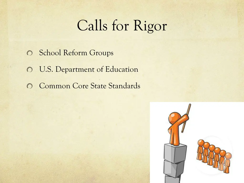 calls for rigor