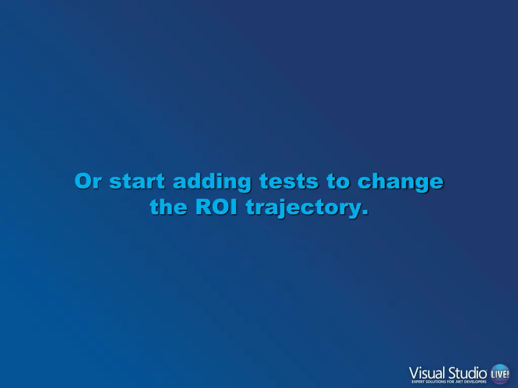 or start adding tests to change the roi trajectory