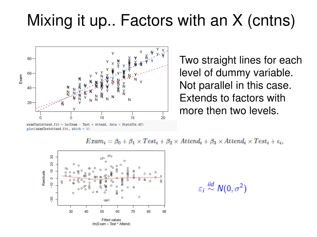 mixing it up factors with an x cntns