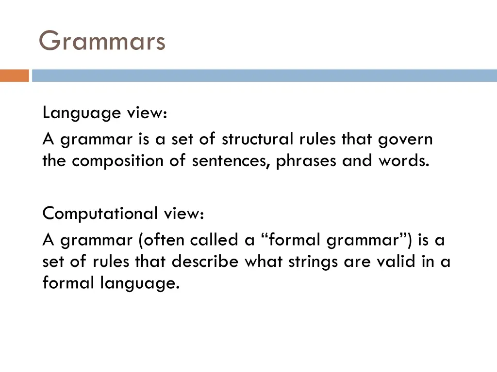 grammars