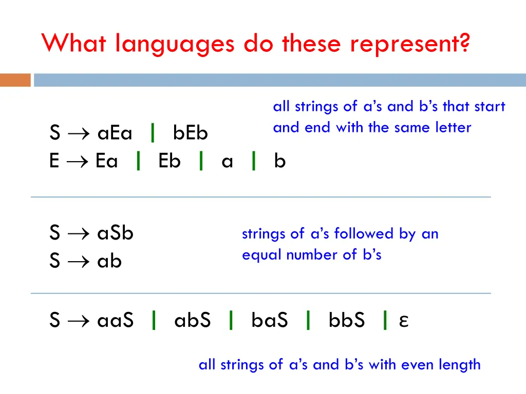 what languages do these represent 1