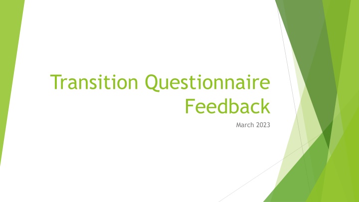 transition questionnaire