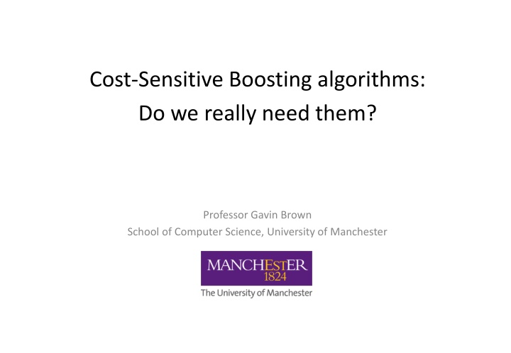 cost sensitive boosting algorithms do we really