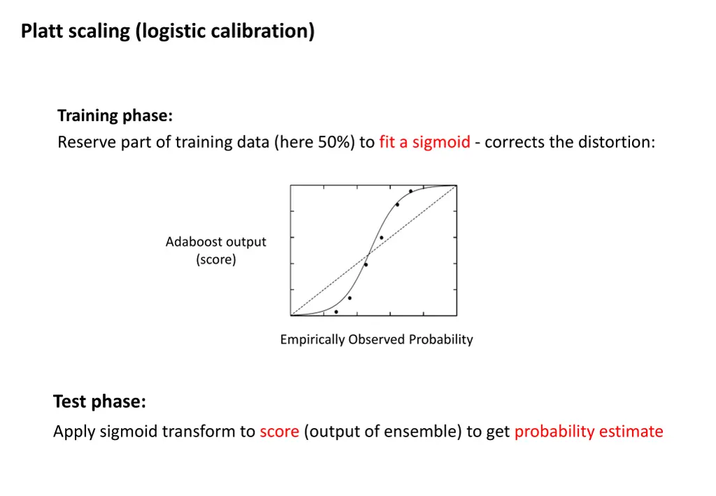 platt scaling logistic calibration