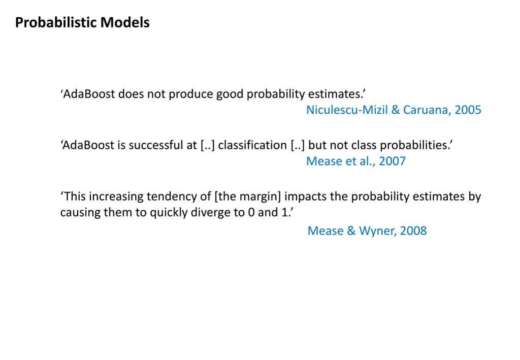 probabilistic models