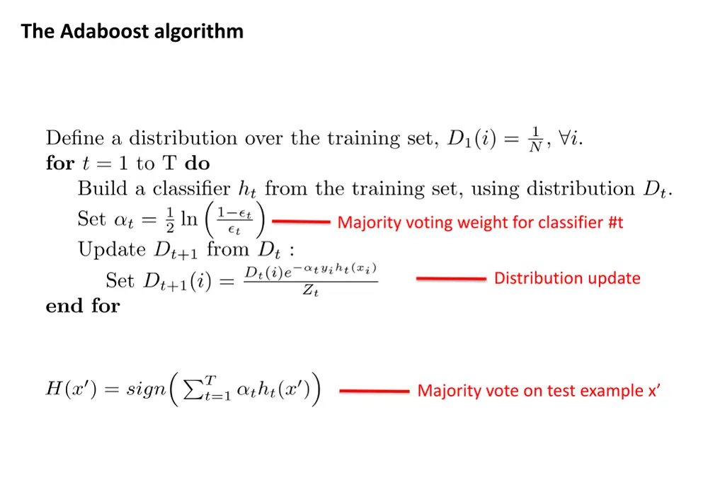 the adaboost algorithm