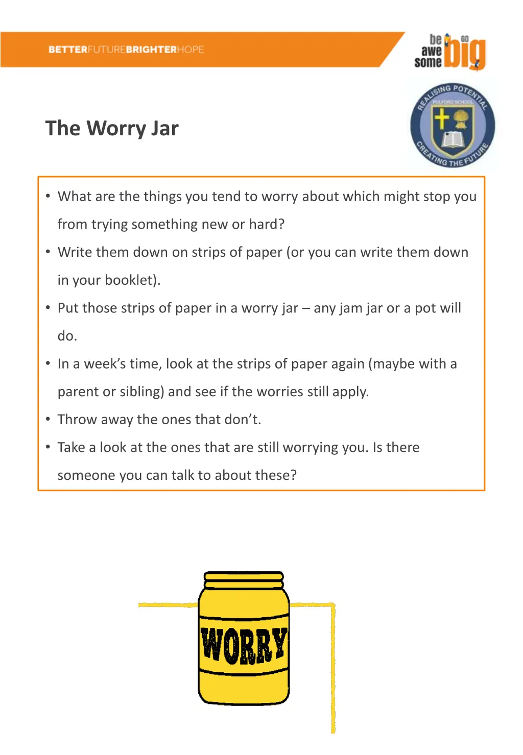 the worry jar