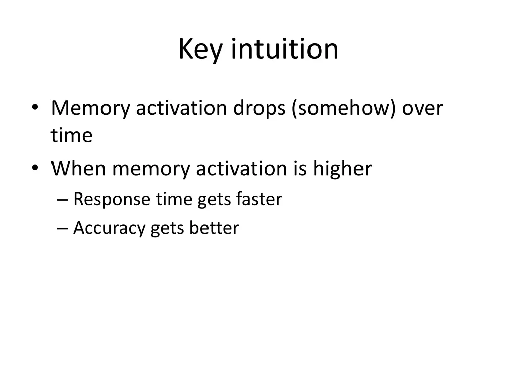 key intuition