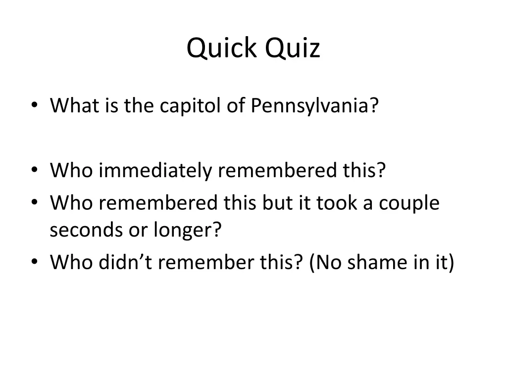 quick quiz 1