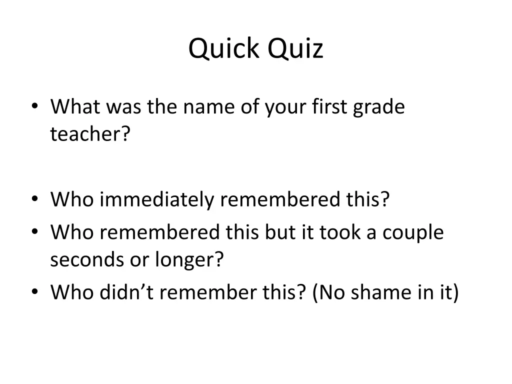 quick quiz 3