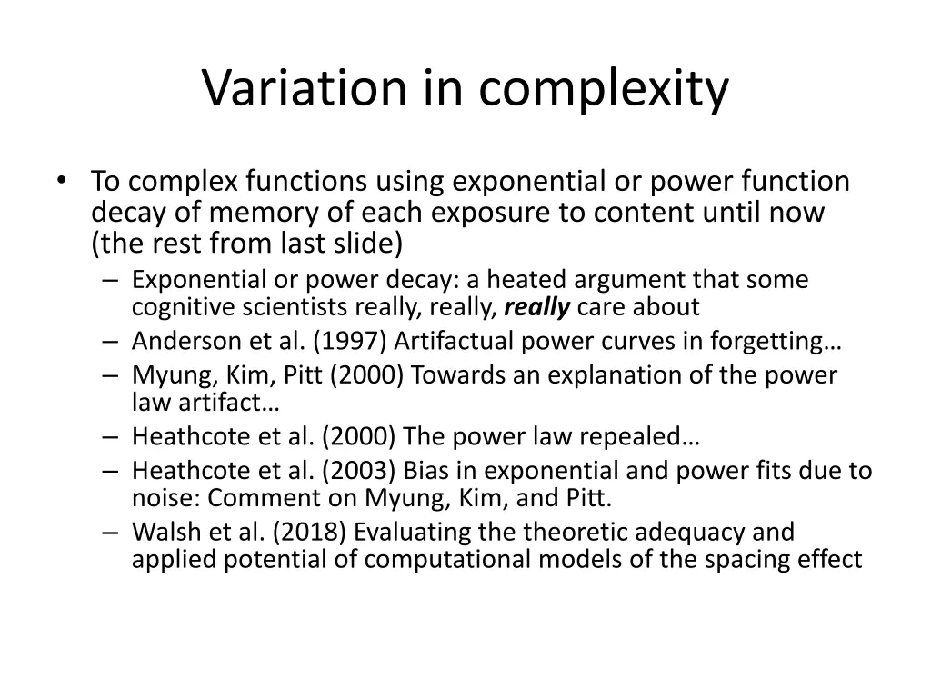 variation in complexity 2