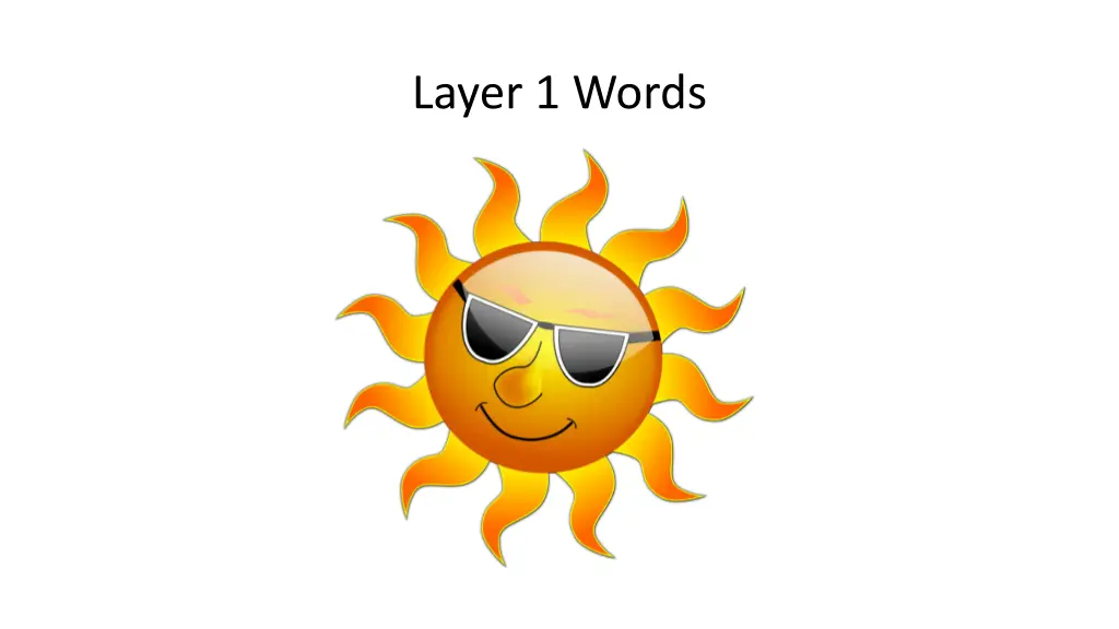 layer 1 words