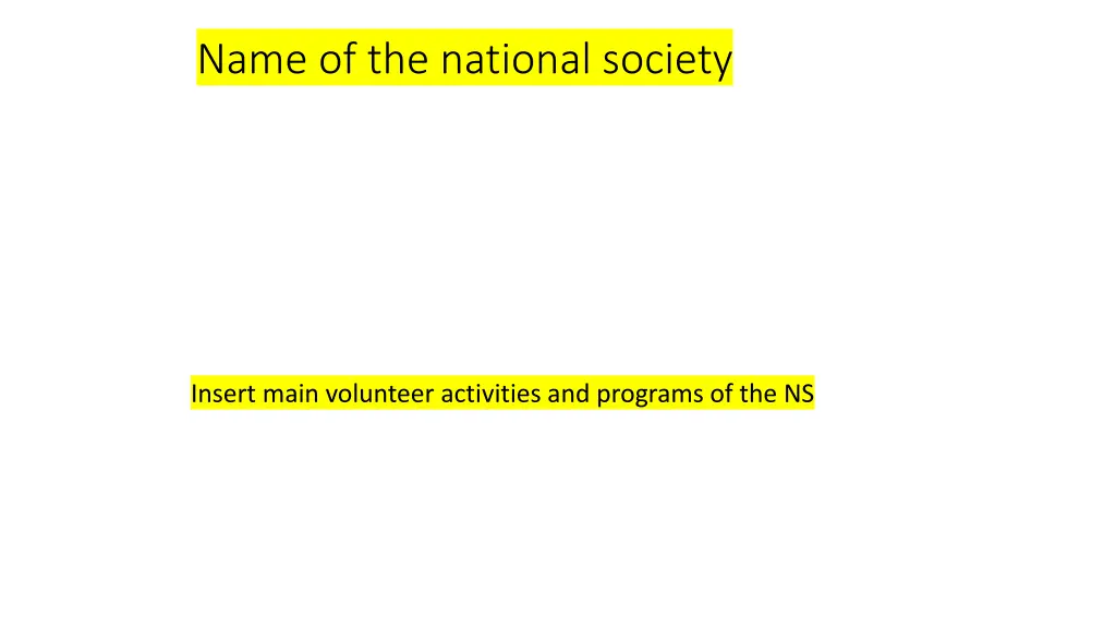 name of the national society