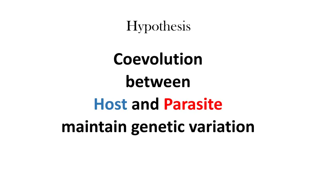 hypothesis