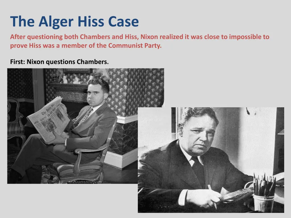 the alger hiss case after questioning both