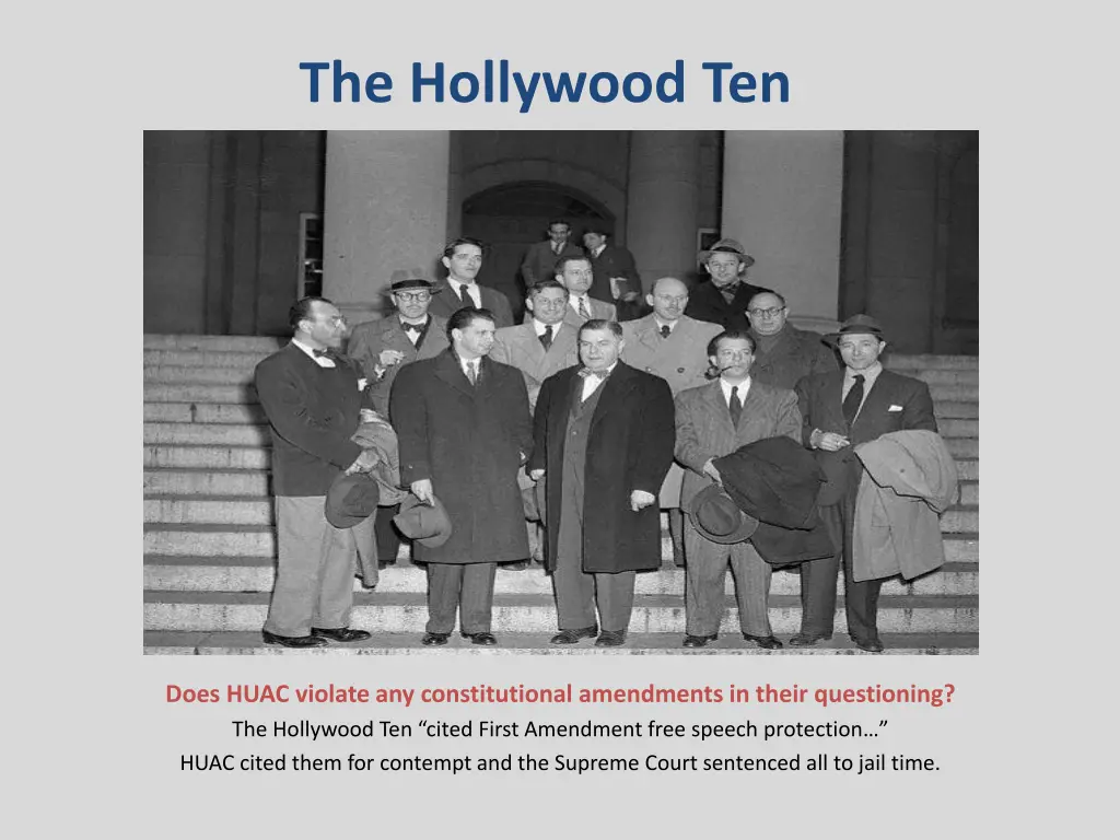 the hollywood ten