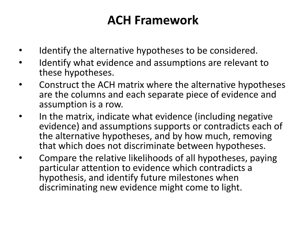 ach framework