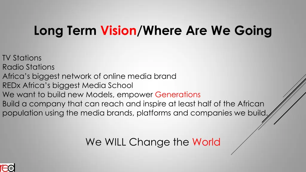 long term vision where are we going